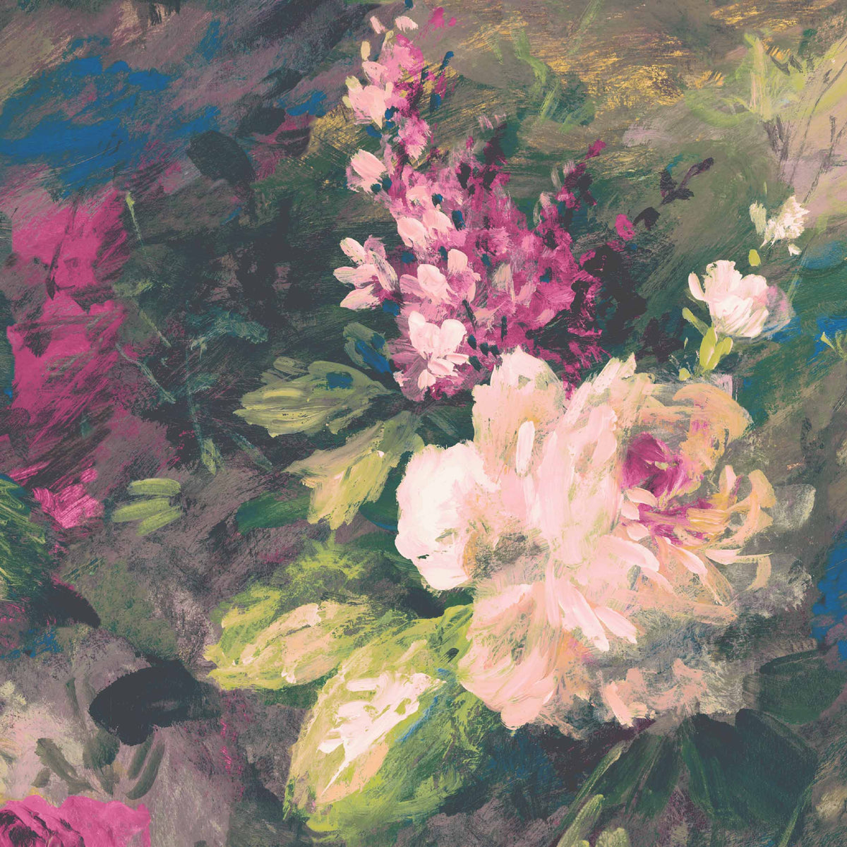 Ava Marika Electric Floral Linen Fabric