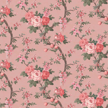 Ditsy Floral in Old Rose Wallpaper By Woodchip & Magnolia