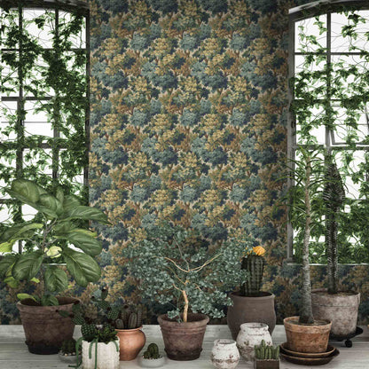 Broadhead Forest Lichen Green wallpaper by Woodchip & Magnolia