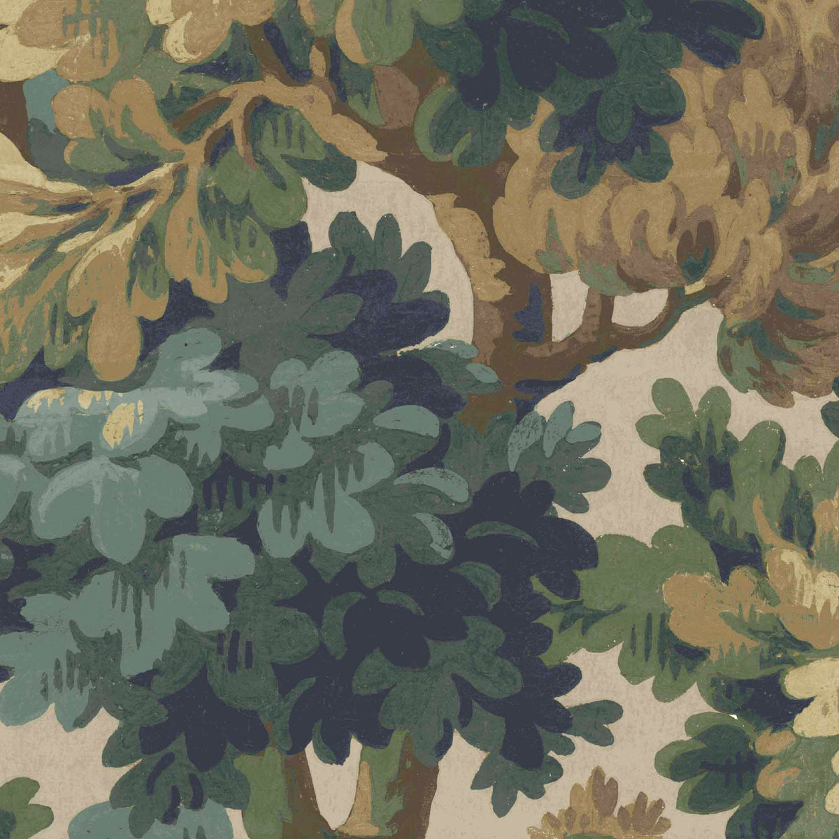 Broadhead Forest Lichen Green wallpaper by Woodchip & Magnolia