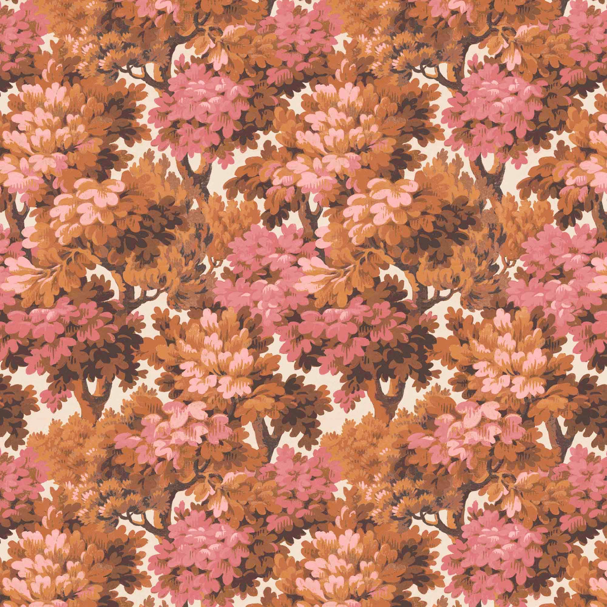 Broadhead Forest Russett wallpaper by Woodchip & Magnolia