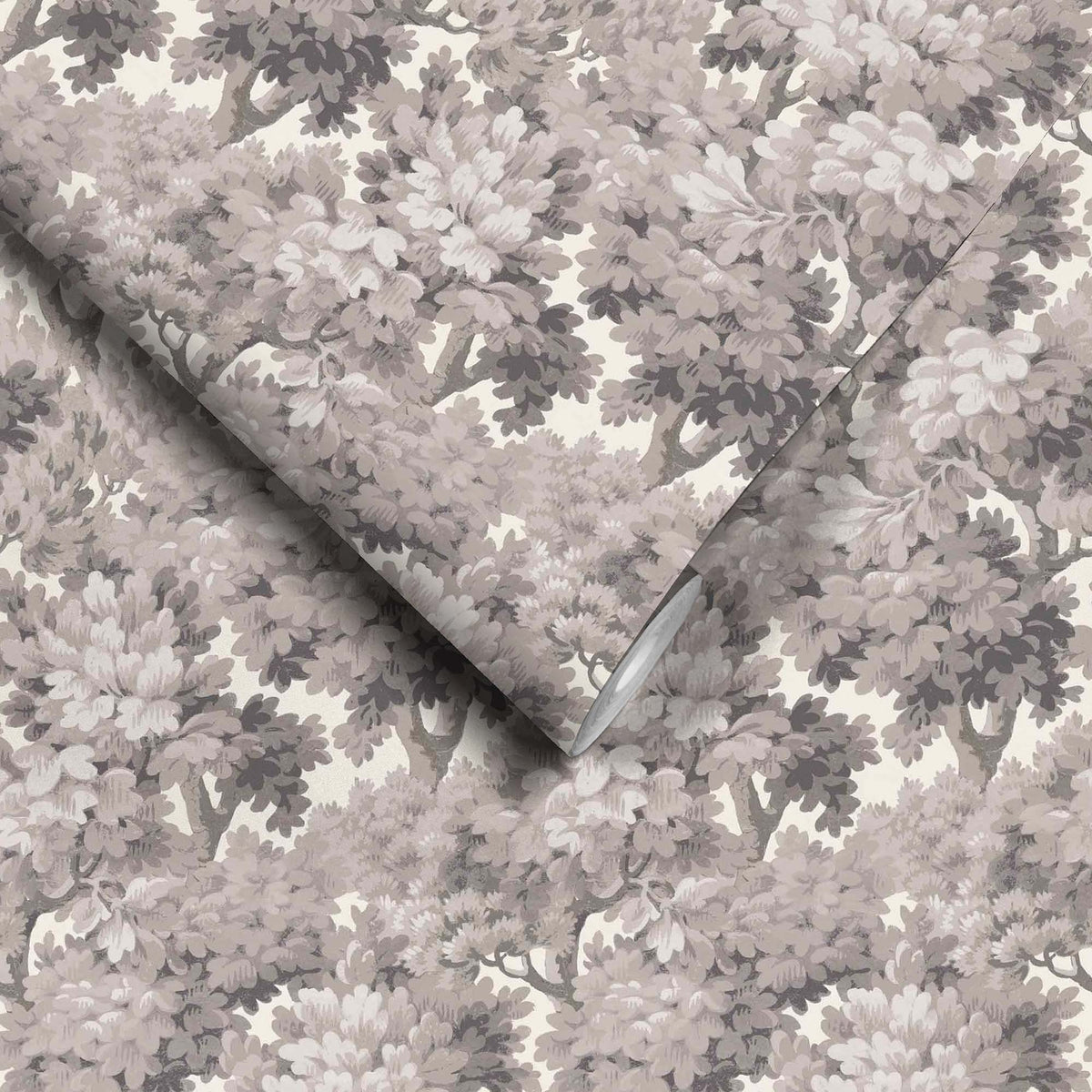 Broadhead Forest Dove wallpaper by Woodchip & Magnolia