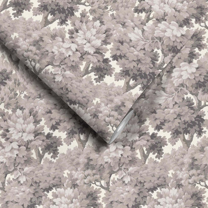 Broadhead Forest Dove wallpaper by Woodchip & Magnolia