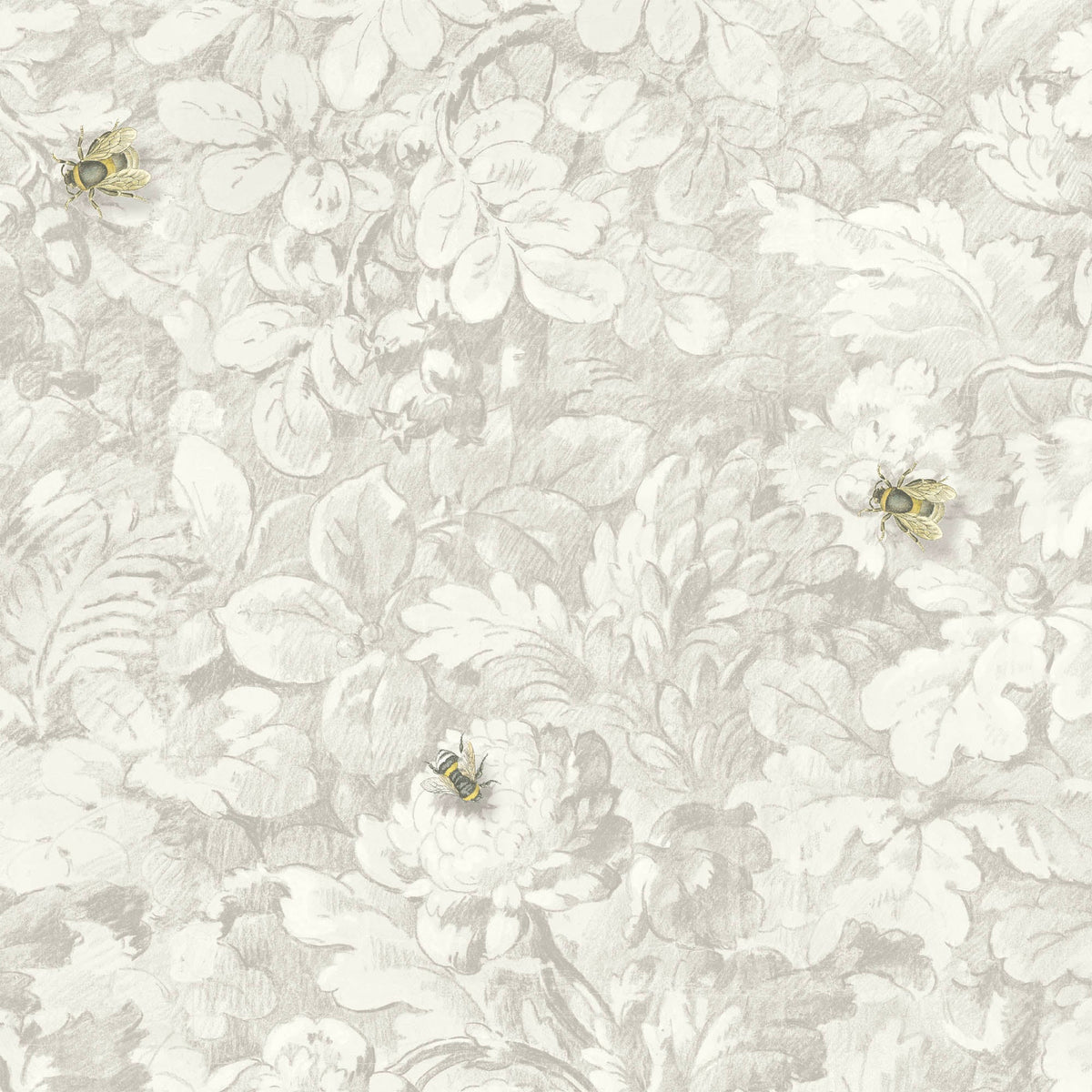 Busy Bee Natural wallpaper by Woodchip & Magnolia