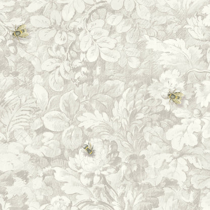 Busy Bee Natural wallpaper by Woodchip & Magnolia