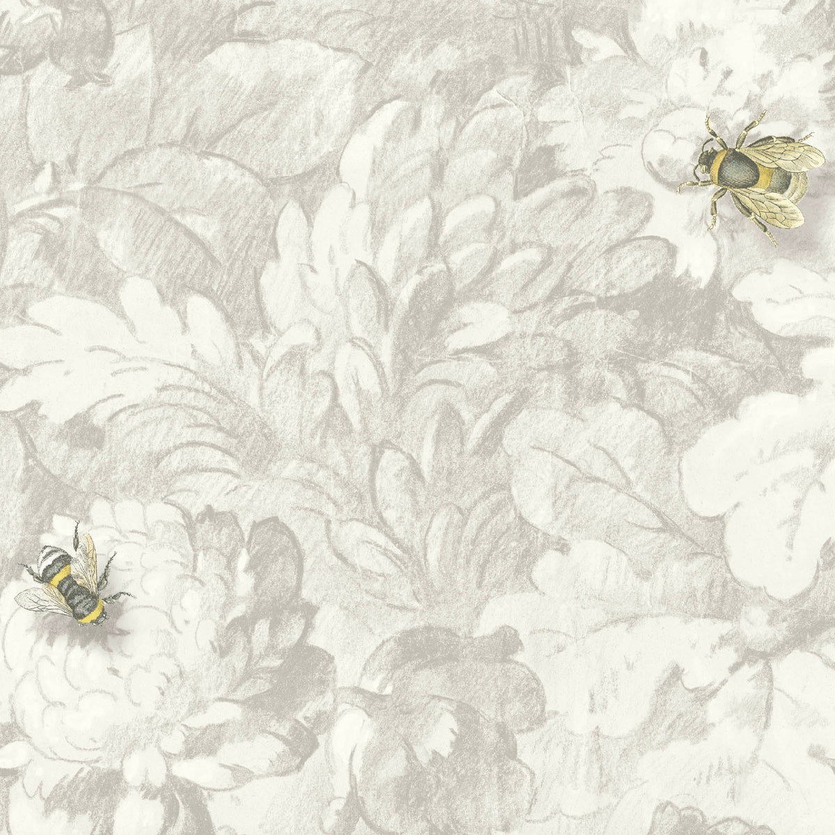 Busy Bee Natural wallpaper by Woodchip & Magnolia