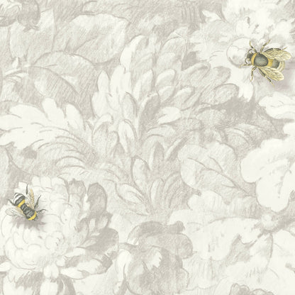 Busy Bee Natural wallpaper by Woodchip & Magnolia