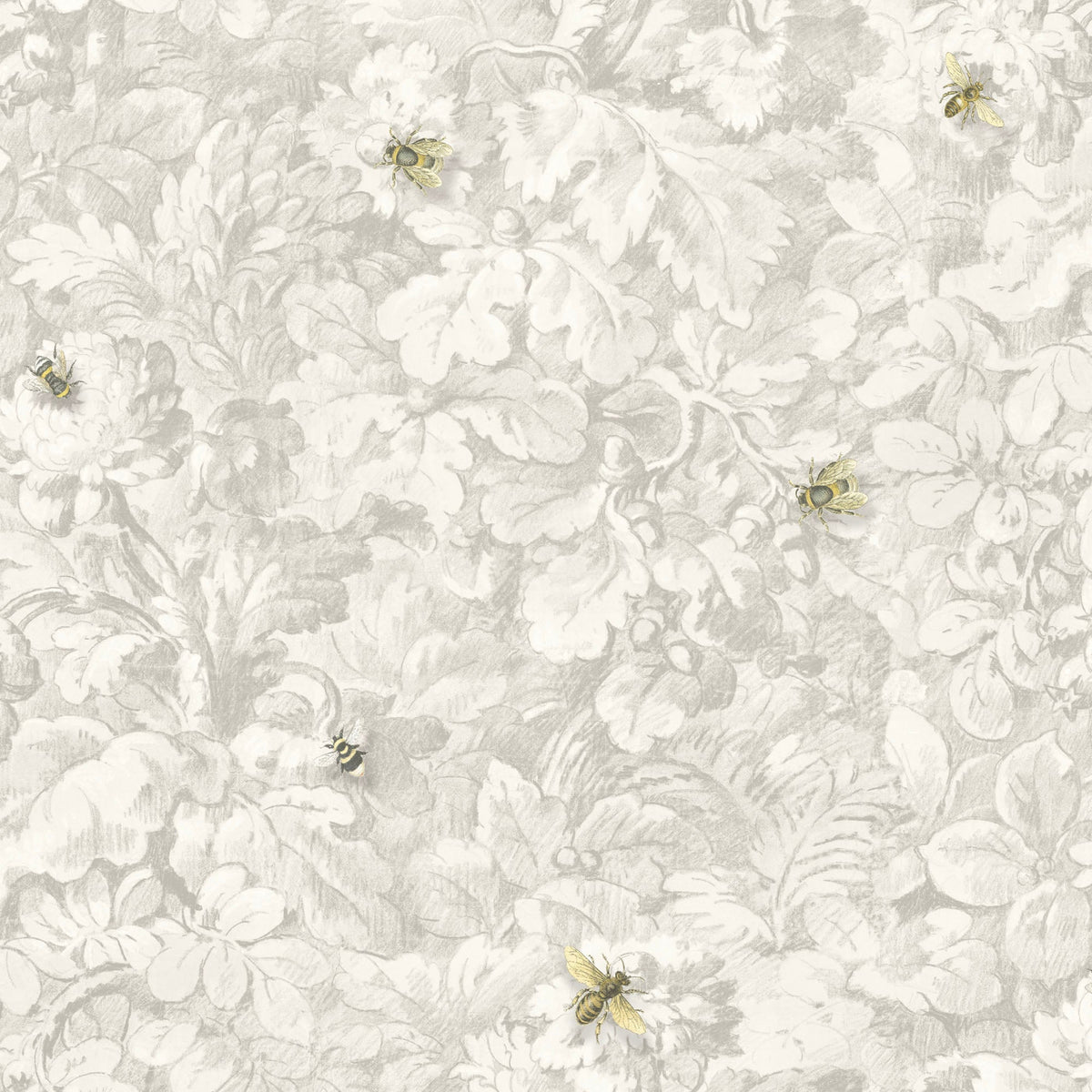 Busy Bee Natural wallpaper by Woodchip & Magnolia