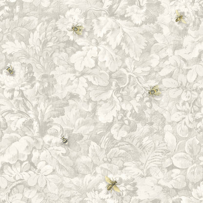 Busy Bee Natural wallpaper by Woodchip & Magnolia