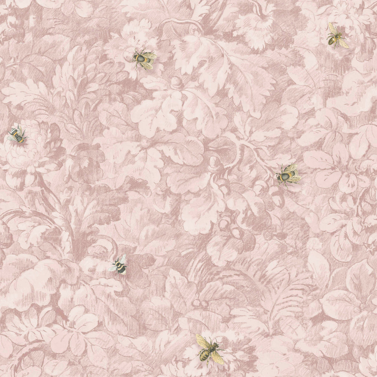 Busy Bee Blush wallpaper by Woodchip & Magnolia