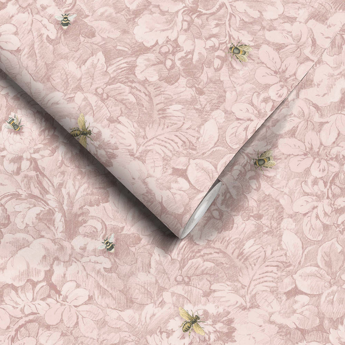 Busy Bee Blush wallpaper by Woodchip & Magnolia