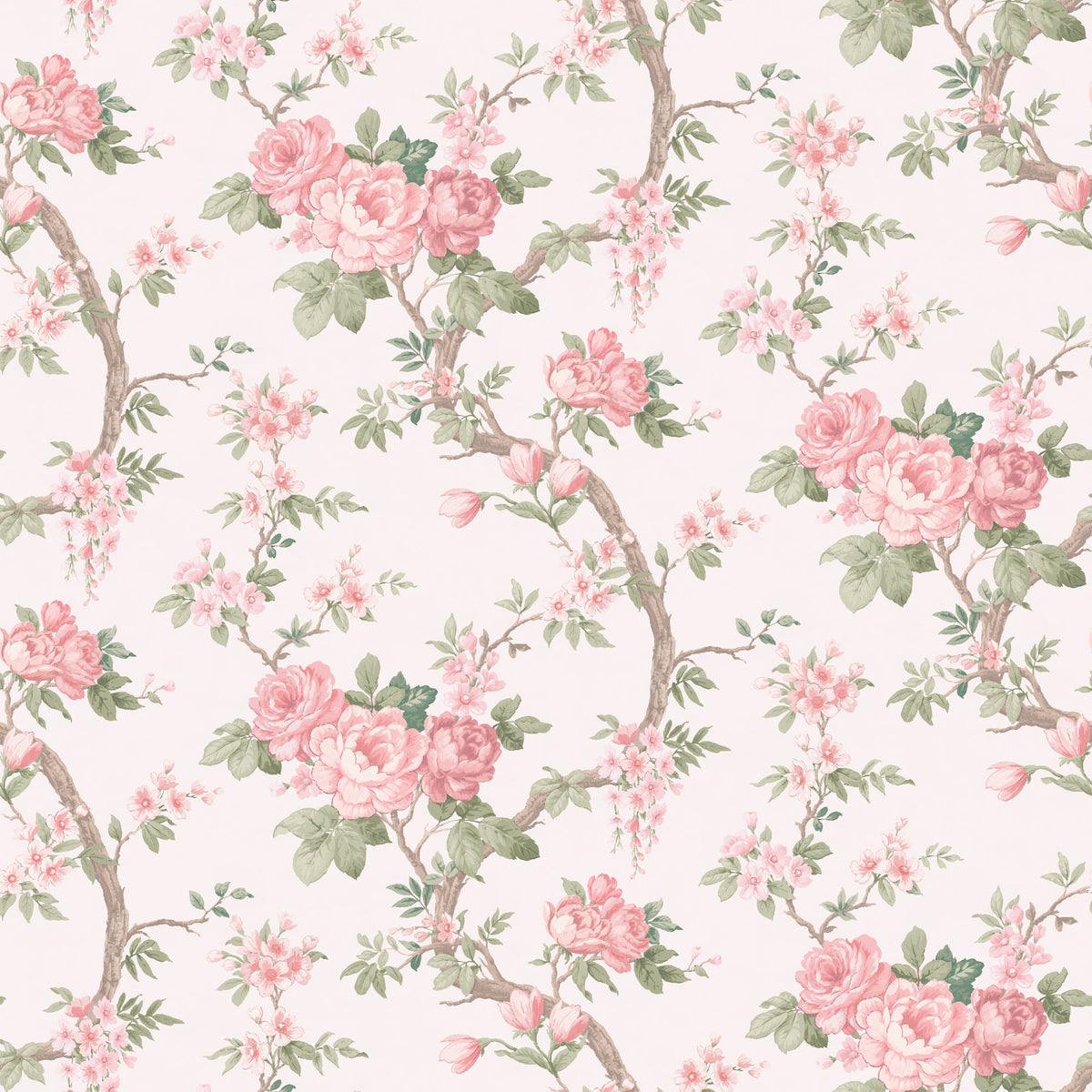 Ditsy Floral in Rose Pink Wallpaper by Woodchip & Magnolia