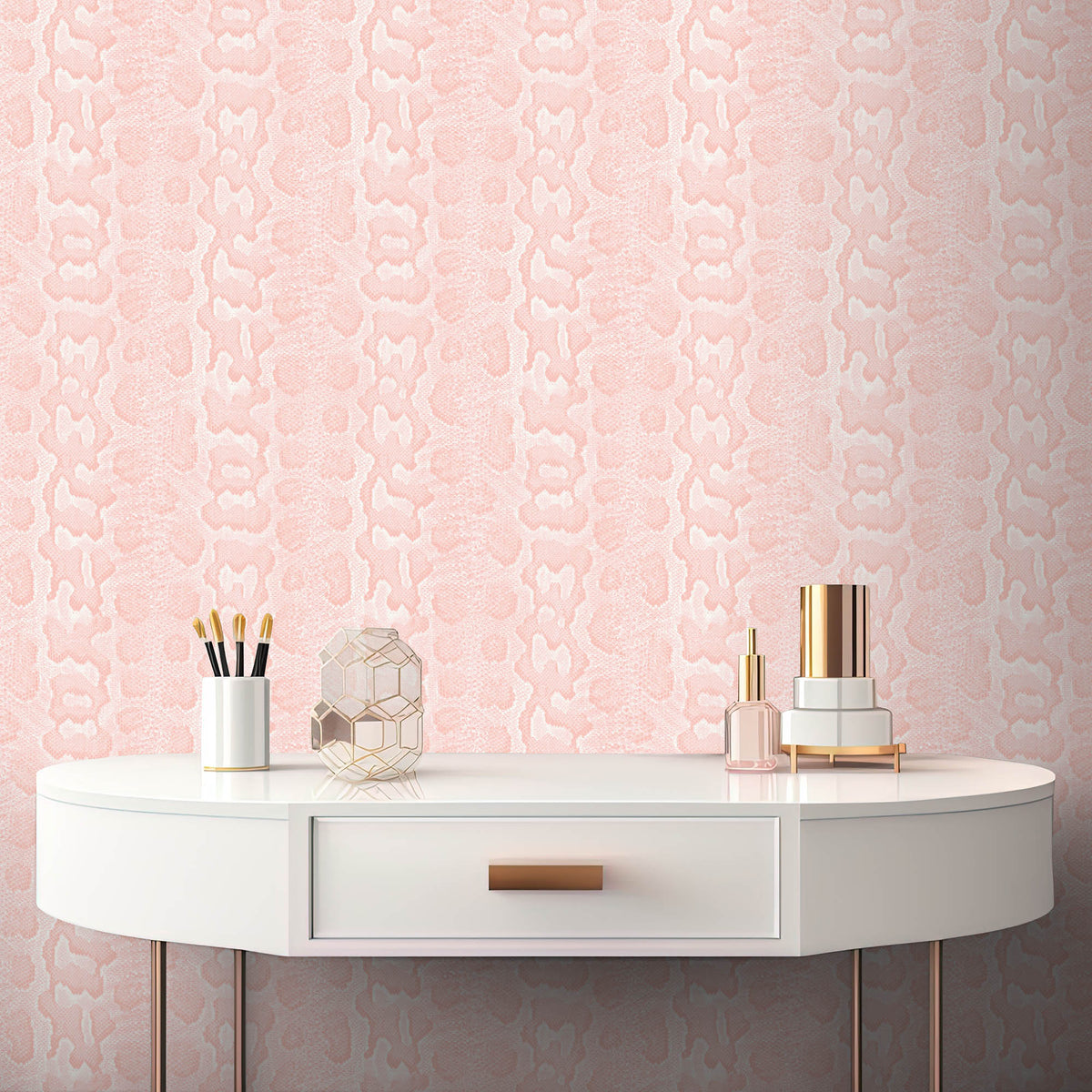 Love Her Madly in Vintage Pink Wallpaper