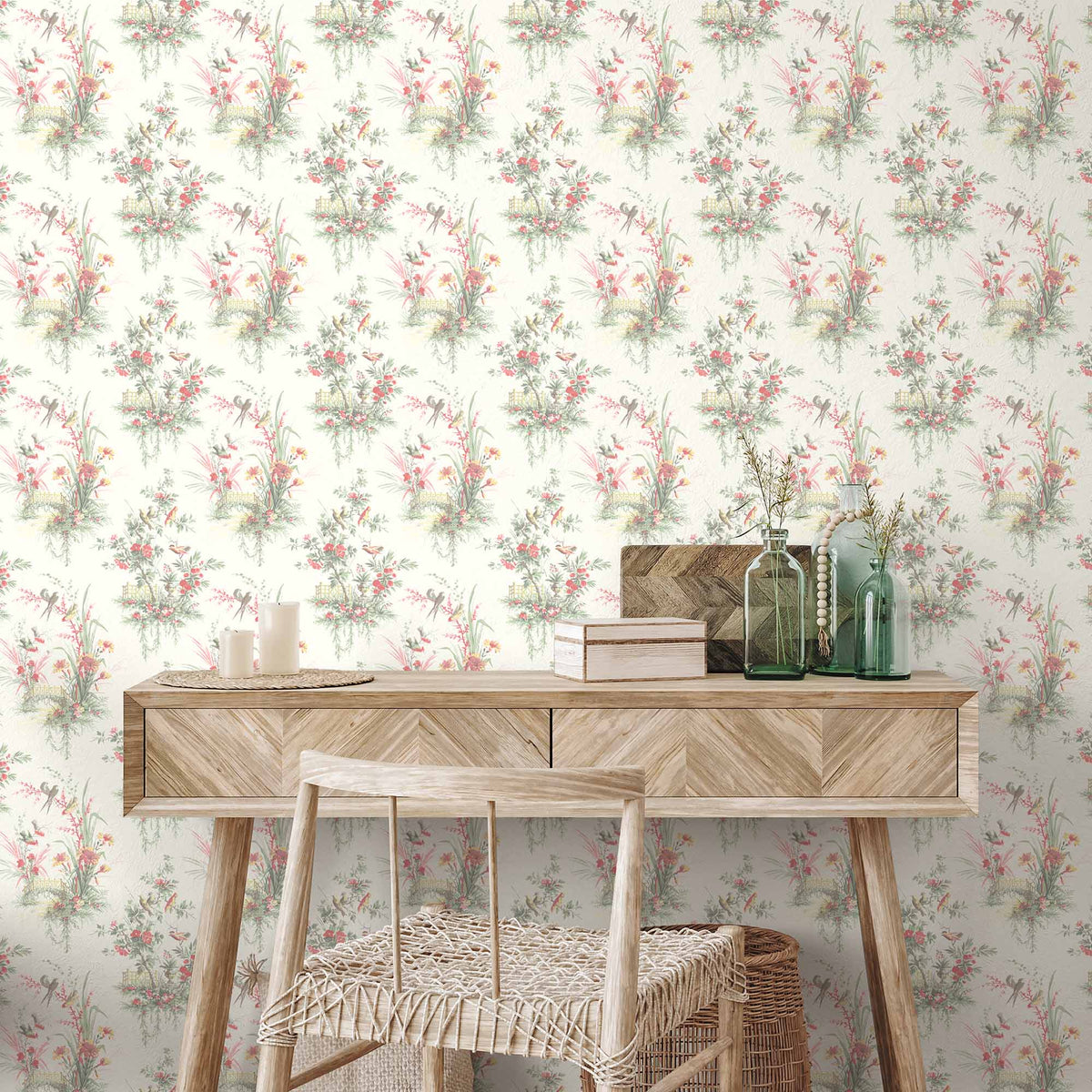 Magical Garden in Vanilla Wallpaper