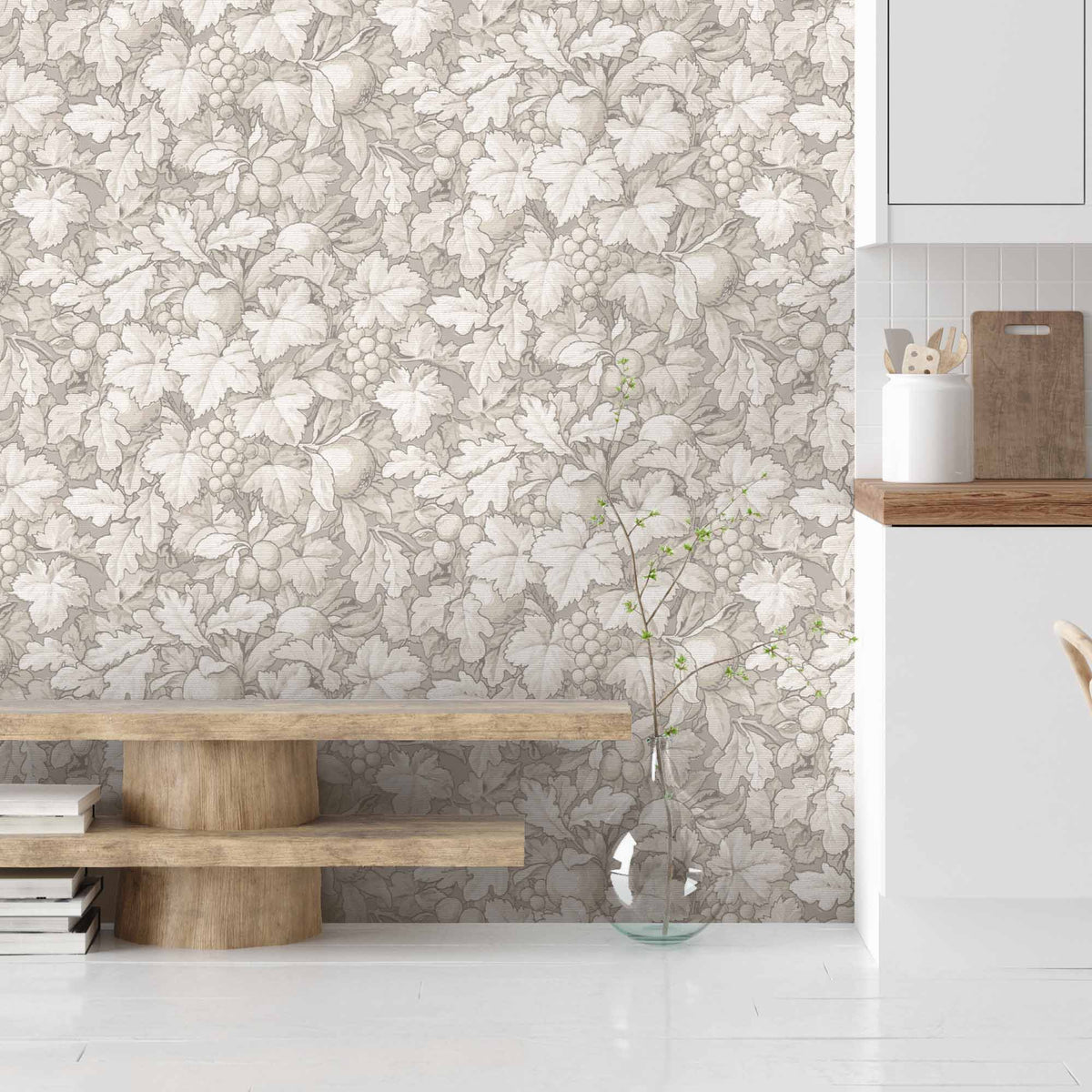 Turton Oatmeal Wallpaper