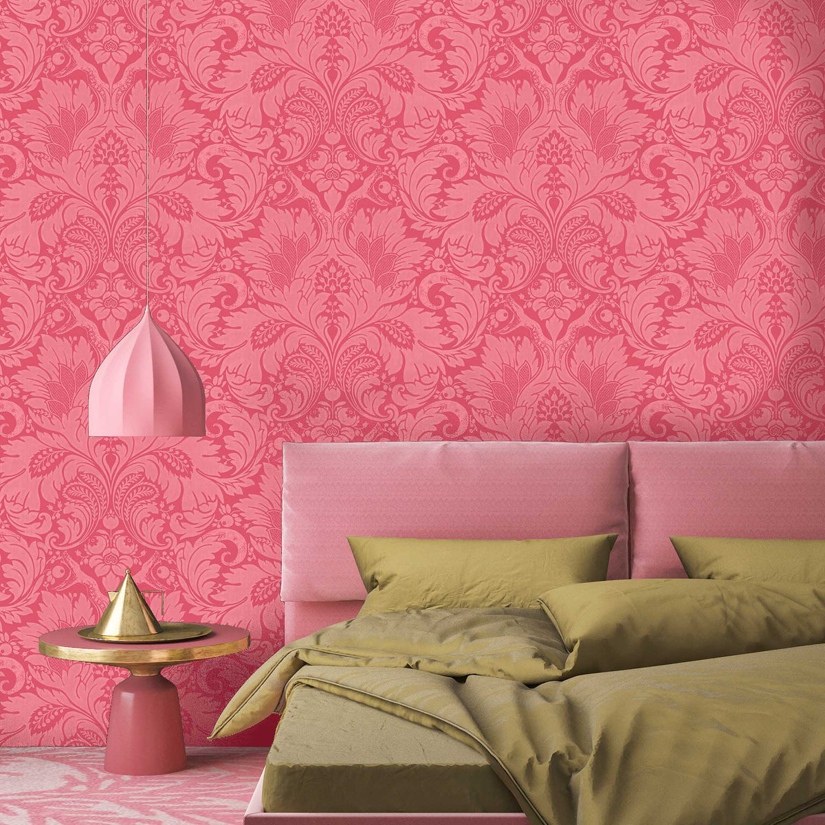 Fearless Cheeky Pink Wallpaper