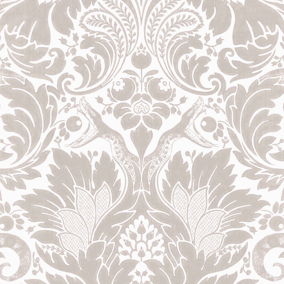 Fearless Stone Damask Wallpaper