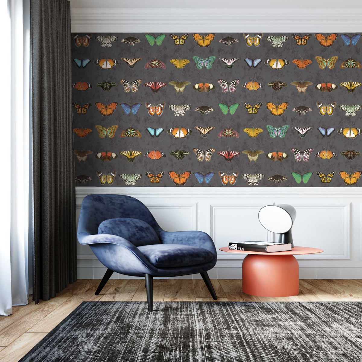 Butterfly Wallpaper - Insect Wallpaper For Walls - Woodchip & Magnolia
