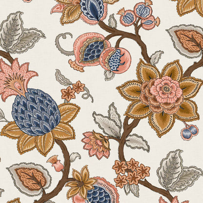 Doris Jacobean Turmeric wallpaper by Woodchip & Magnolia