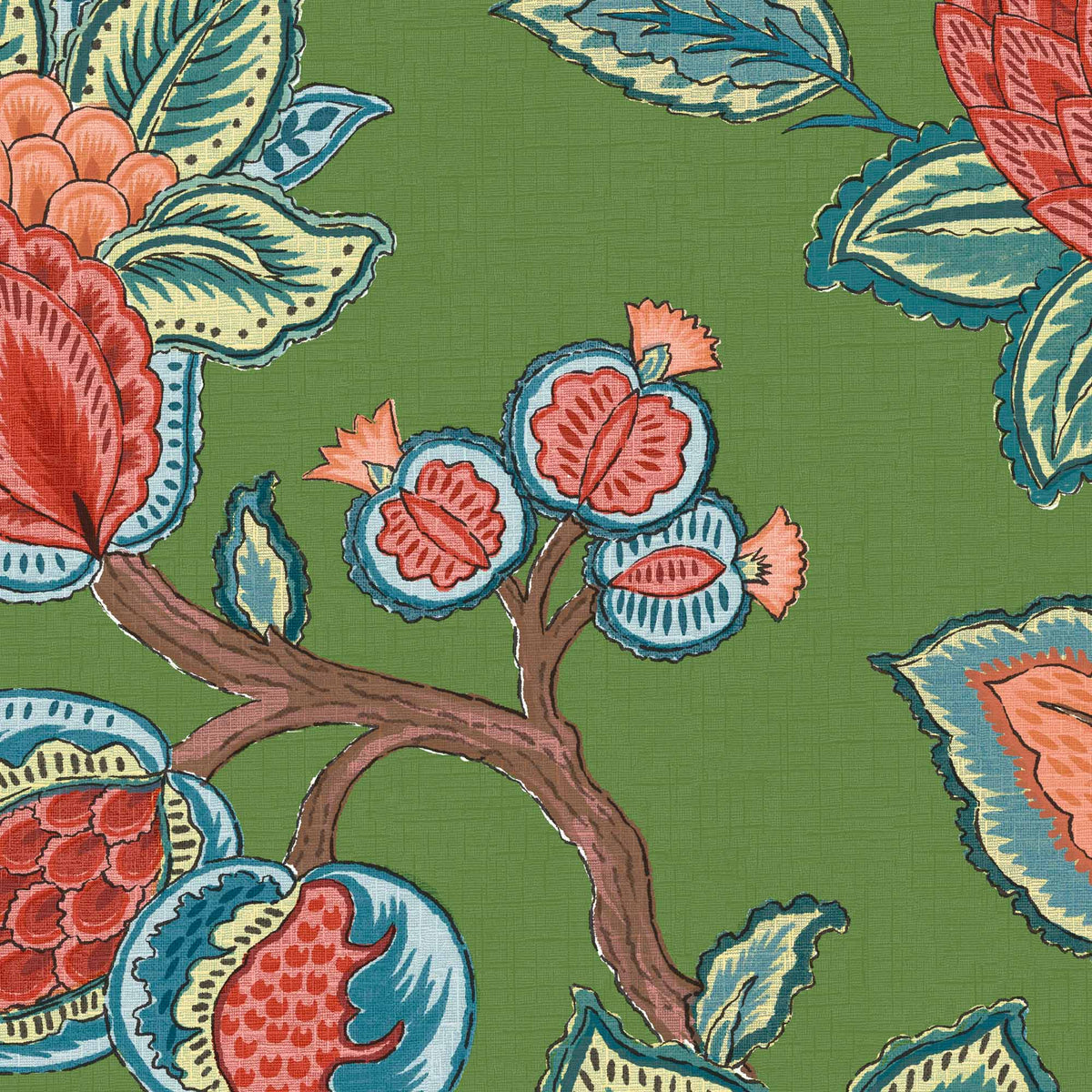 Doris Jacobean Fern wallpaper by Woodchip & Magnolia
