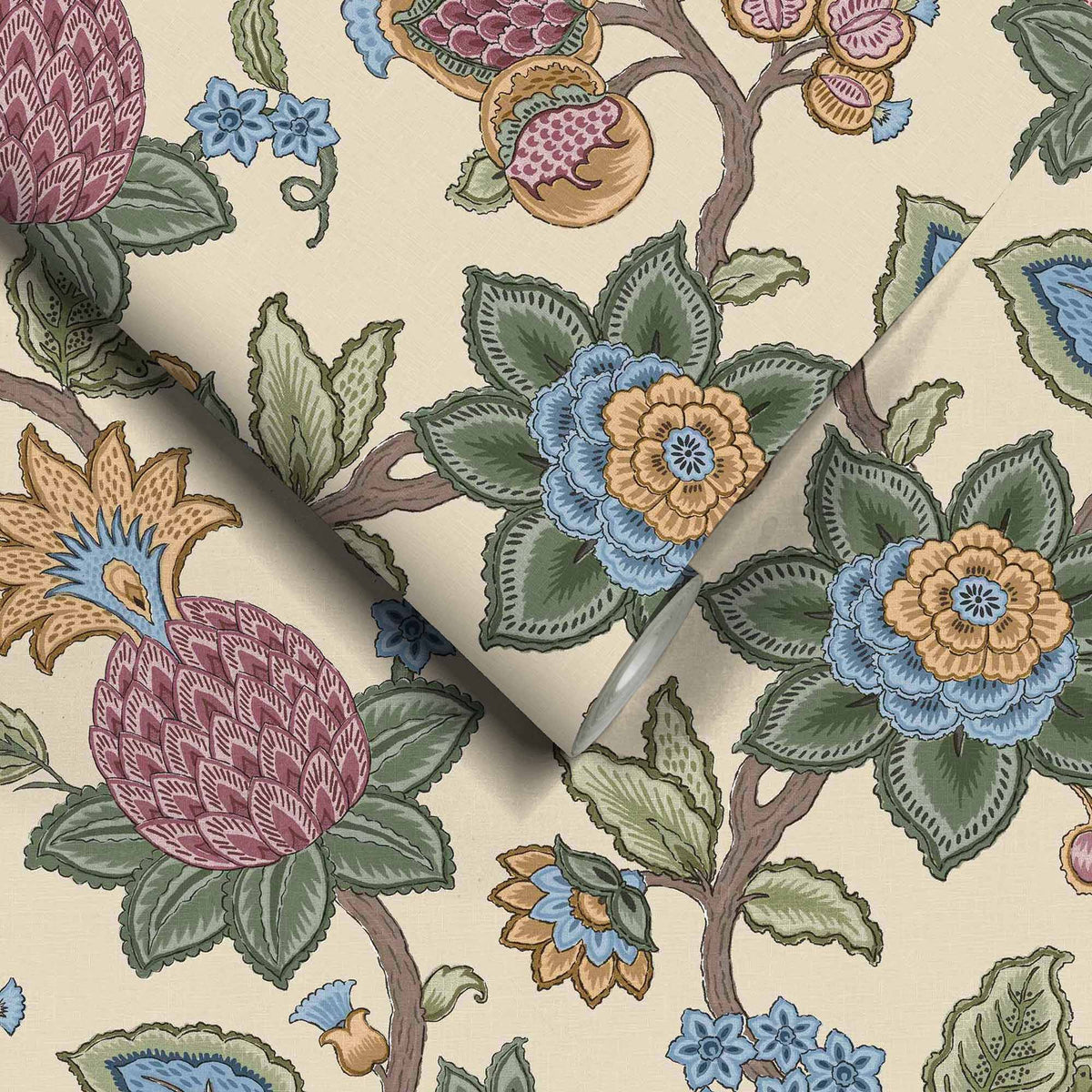 Doris Jacobean Apple wallpaper by Woodchip & Magnolia