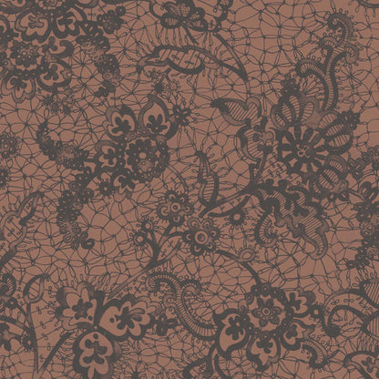 Heirloom Lace Chocolate Wallpaper