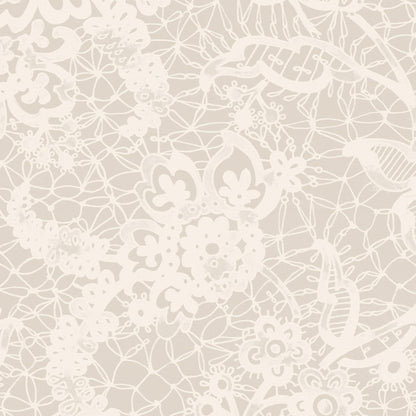 Heirloom Celestial Natural Lace Wallpaper