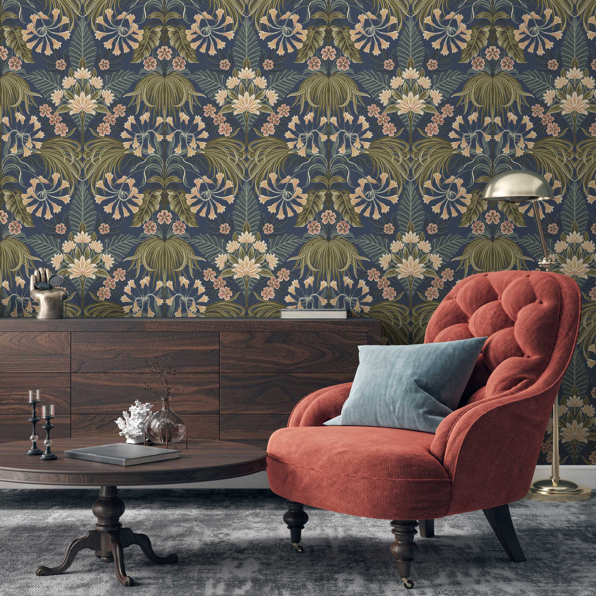 Mirk Reservoir wallpaper by Woodchip & Magnolia