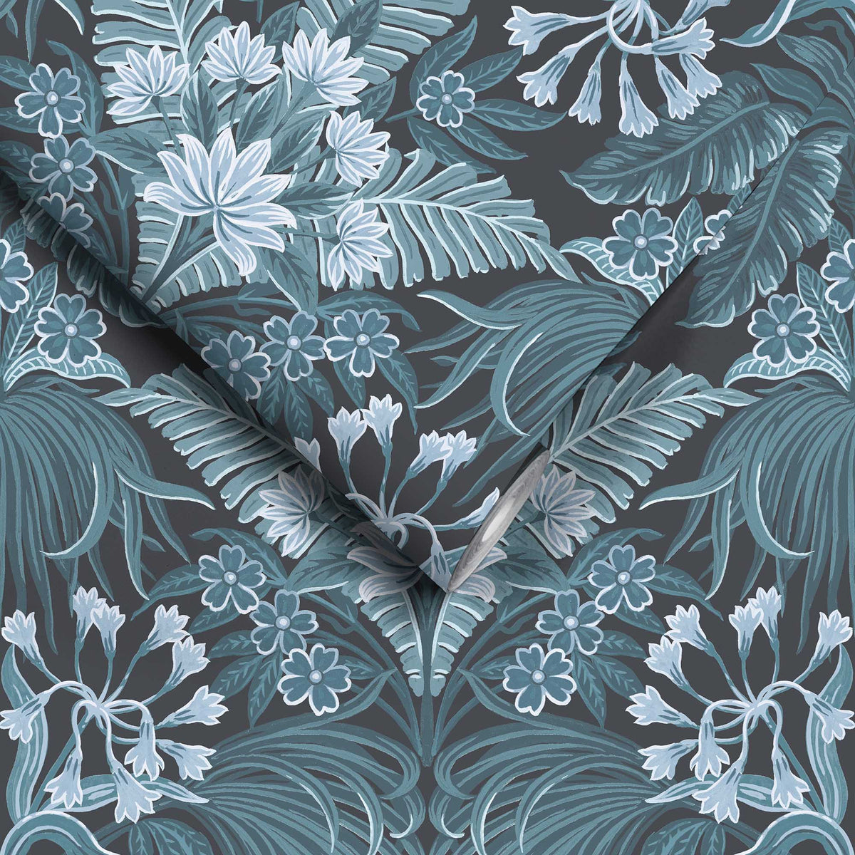 Mirk Mallard wallpaper by Woodchip & Magnolia