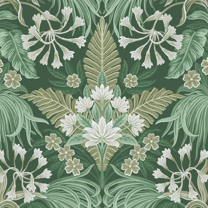 Mirk Moss Green wallpaper by Woodchip & Magnolia