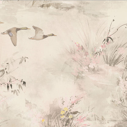 Ey Up Duck Natural Wallpaper