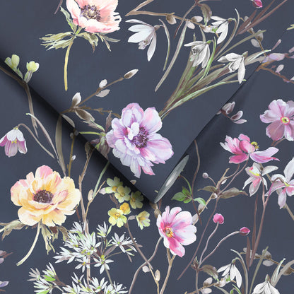 Maytime Navy wallpaper by Woodchip & Magnolia