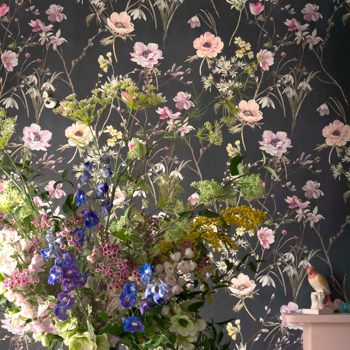 Maytime Navy wallpaper by Woodchip & Magnolia