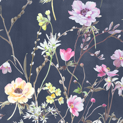 Maytime Navy wallpaper by Woodchip & Magnolia