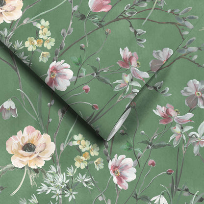 Maytime Evergreen wallpaper by Woodchip & Magnolia