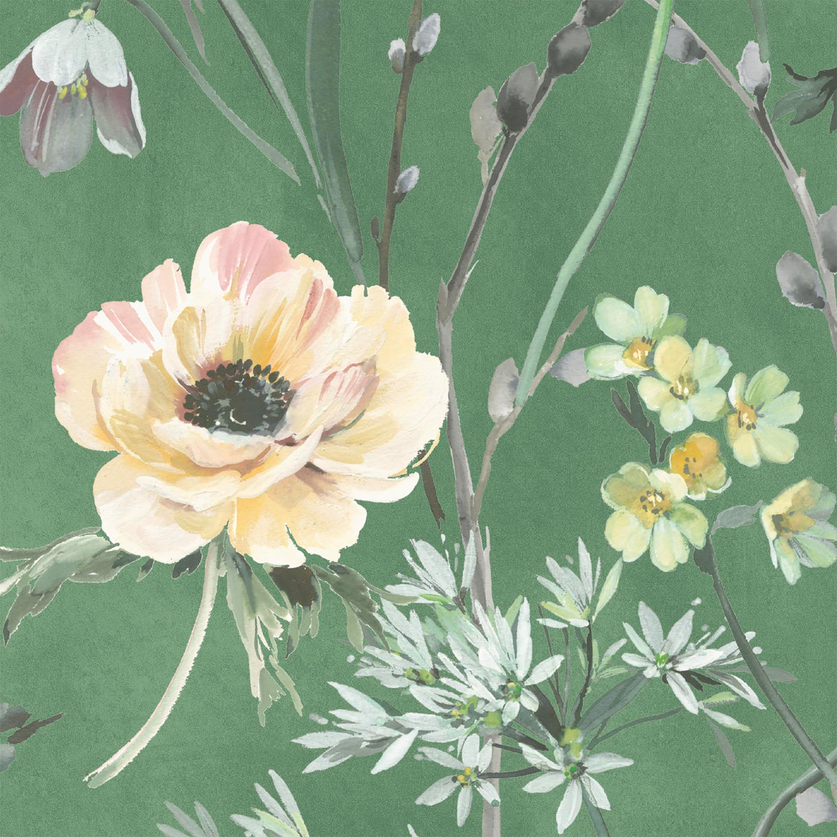Maytime Evergreen wallpaper by Woodchip & Magnolia