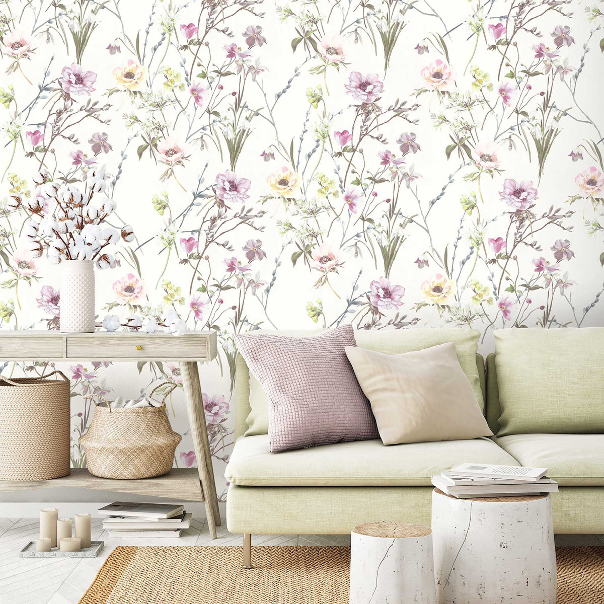 Maytime Cream wallpaper by Woodchip & Magnolia