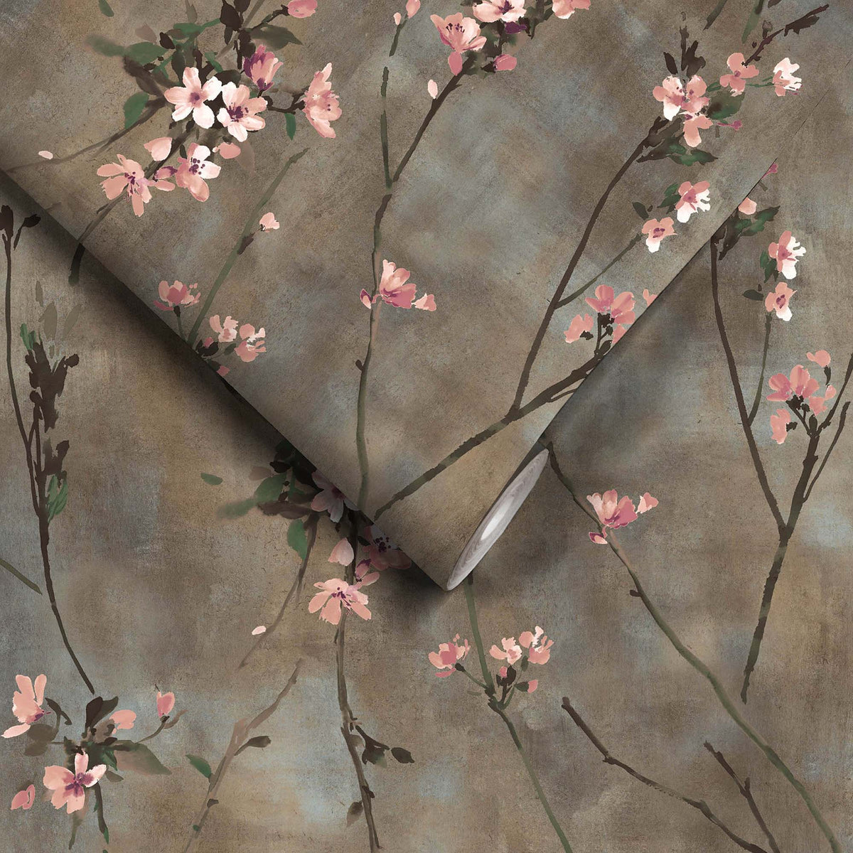 Blossom Brown & Blush wallpaper by Woodchip & Magnolia
