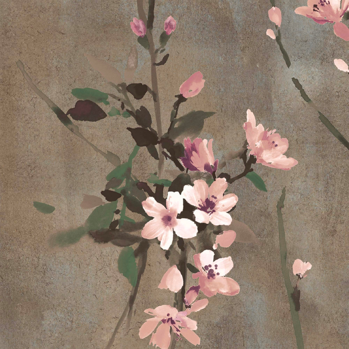 Blossom Brown & Blush wallpaper by Woodchip & Magnolia