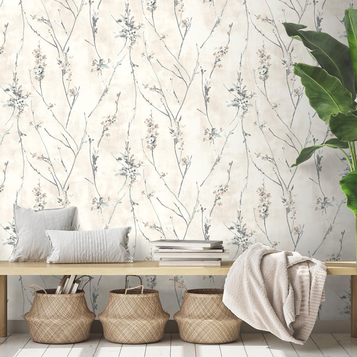 Blossom Cream wallpaper by Woodchip & Magnolia