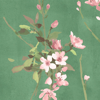 Blossom Evergreen wallpaper by Woodchip & Magnolia