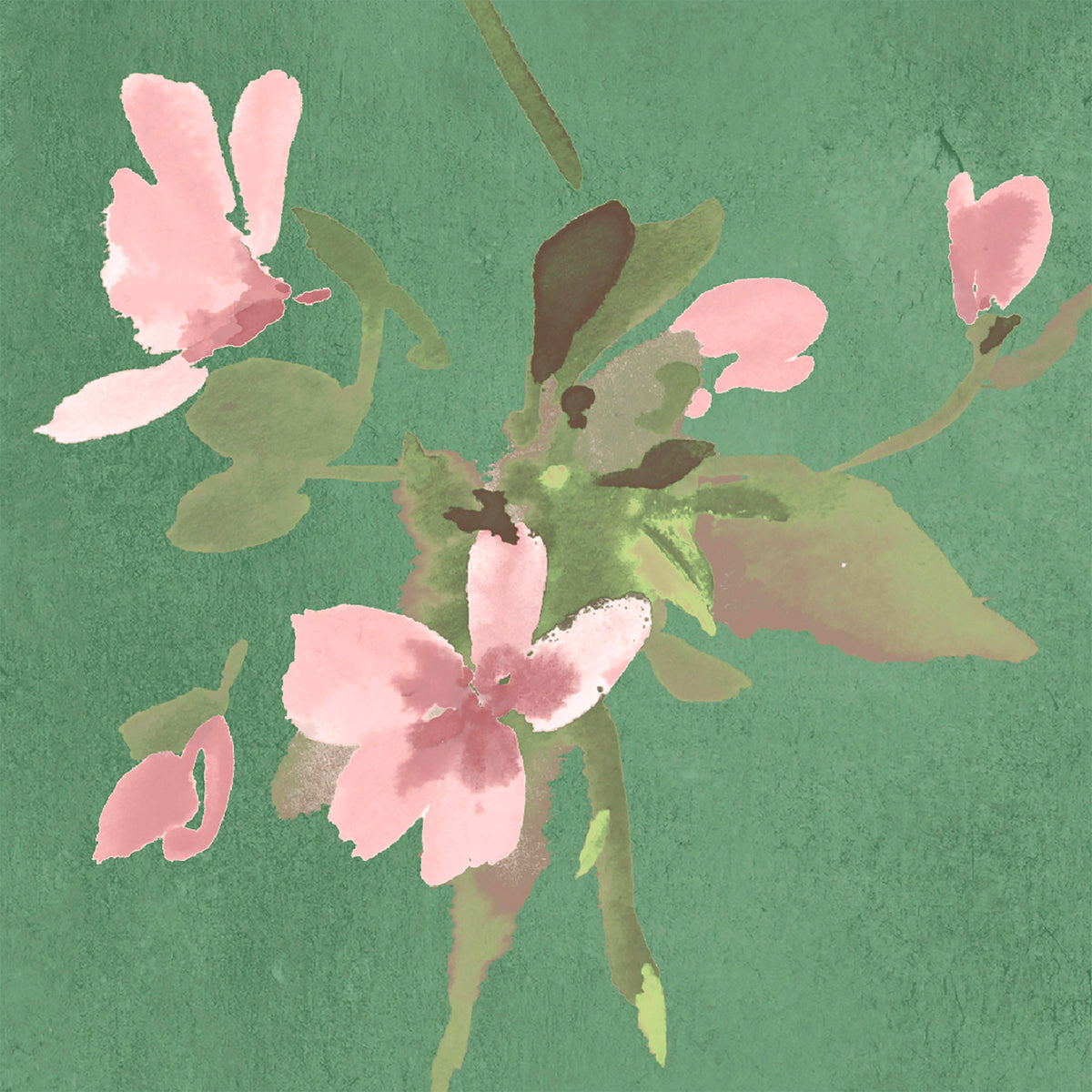 Blossom Evergreen wallpaper by Woodchip & Magnolia