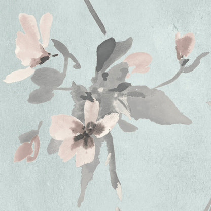 Blossom Duck Egg Blue wallpaper by Woodchip & Magnolia