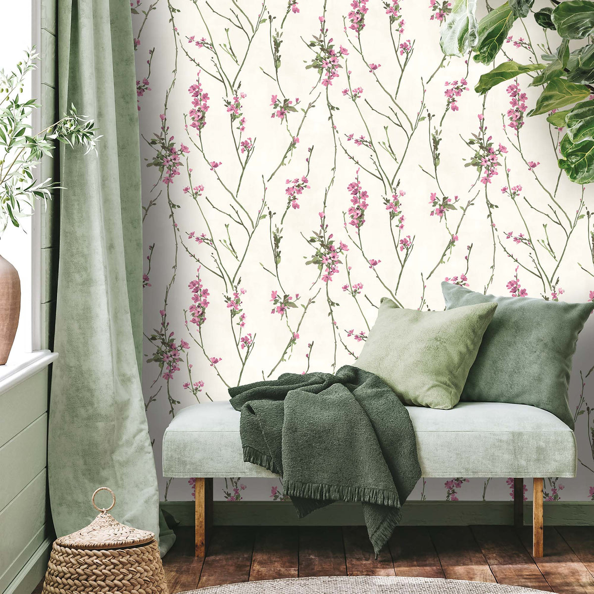 Blossom Cream wallpaper by Woodchip & Magnolia