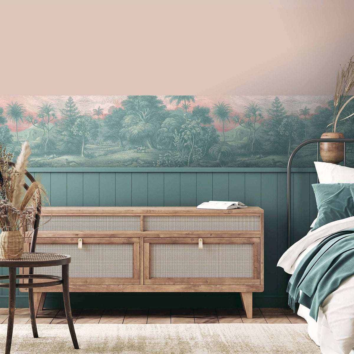 Sunrise Border - Teal