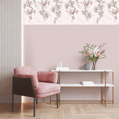 Wisteria Botanical Pretty Pink Border