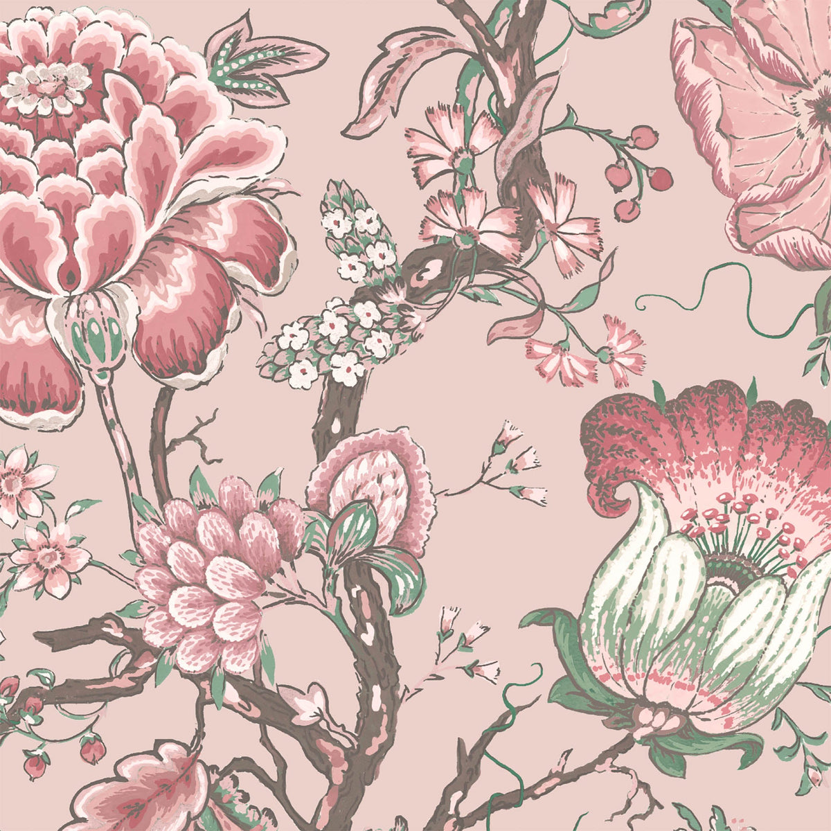 Arcadia Blush wallpaper by Woodchip & Magnolia