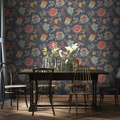Arcadia Midnight wallpaper by Woodchip & Magnolia