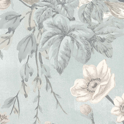 Maurice Duck Egg Blue Linen Fabric