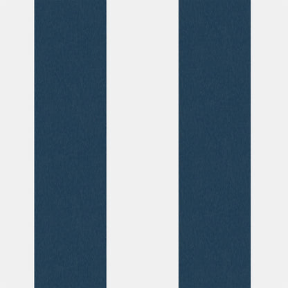 Awning Stripe Navy/White wallpaper by Woodchip & Magnolia